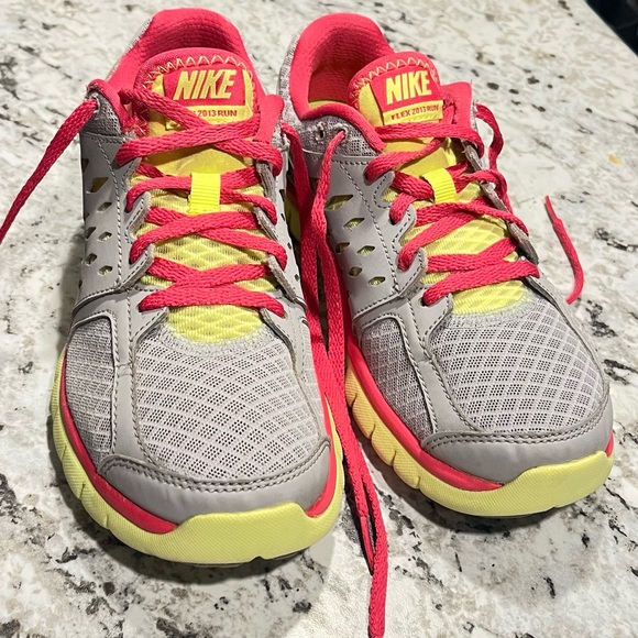 Nike Gray and Pink Athletic Shoes - Picture 2 of 4